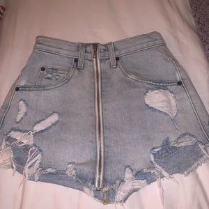 Carmar denim mini skirt
